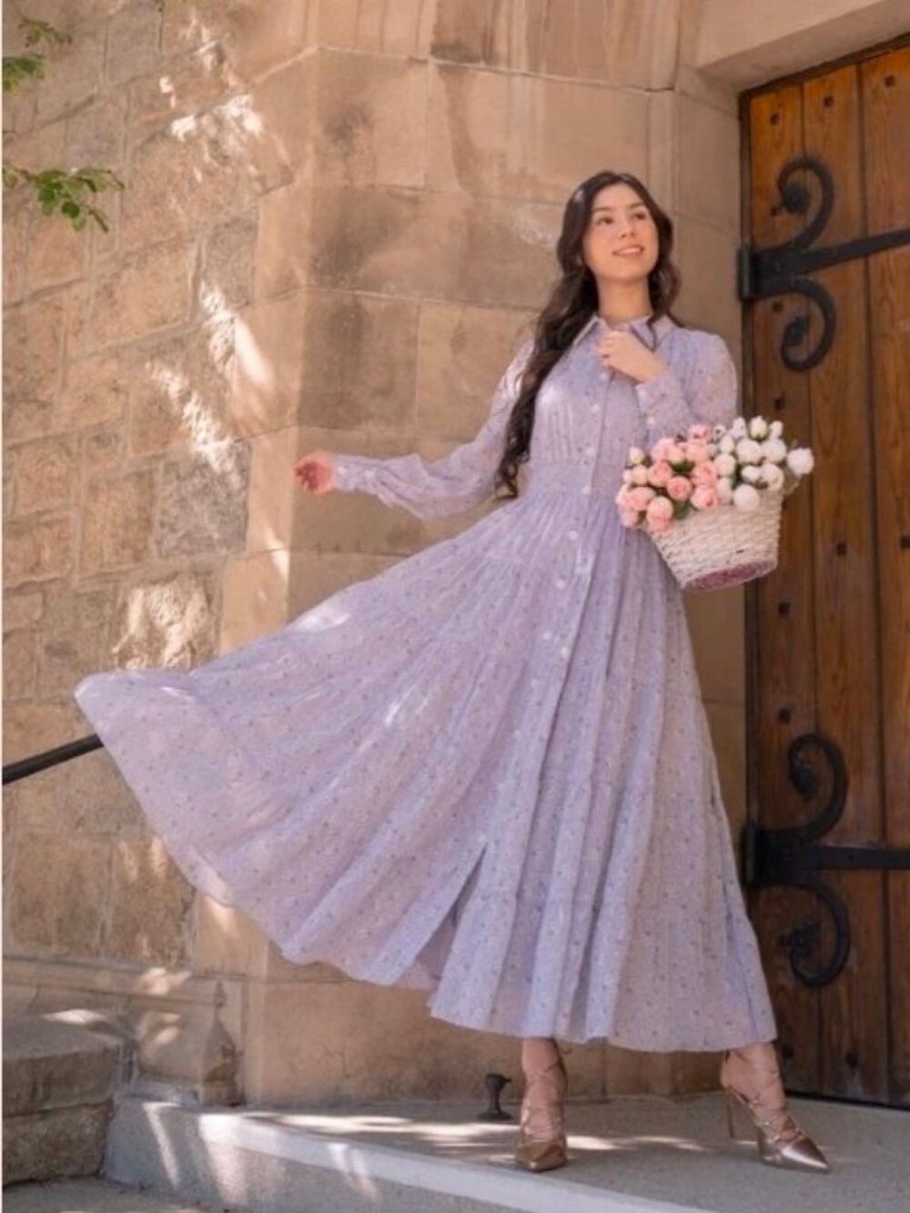 PKC Collection Wisteria Whisper Dress LG NWT